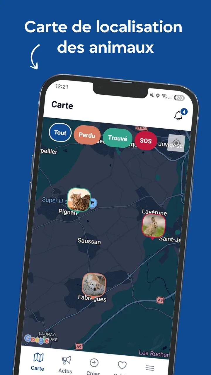 Présentation de l'application Noé — capture 1